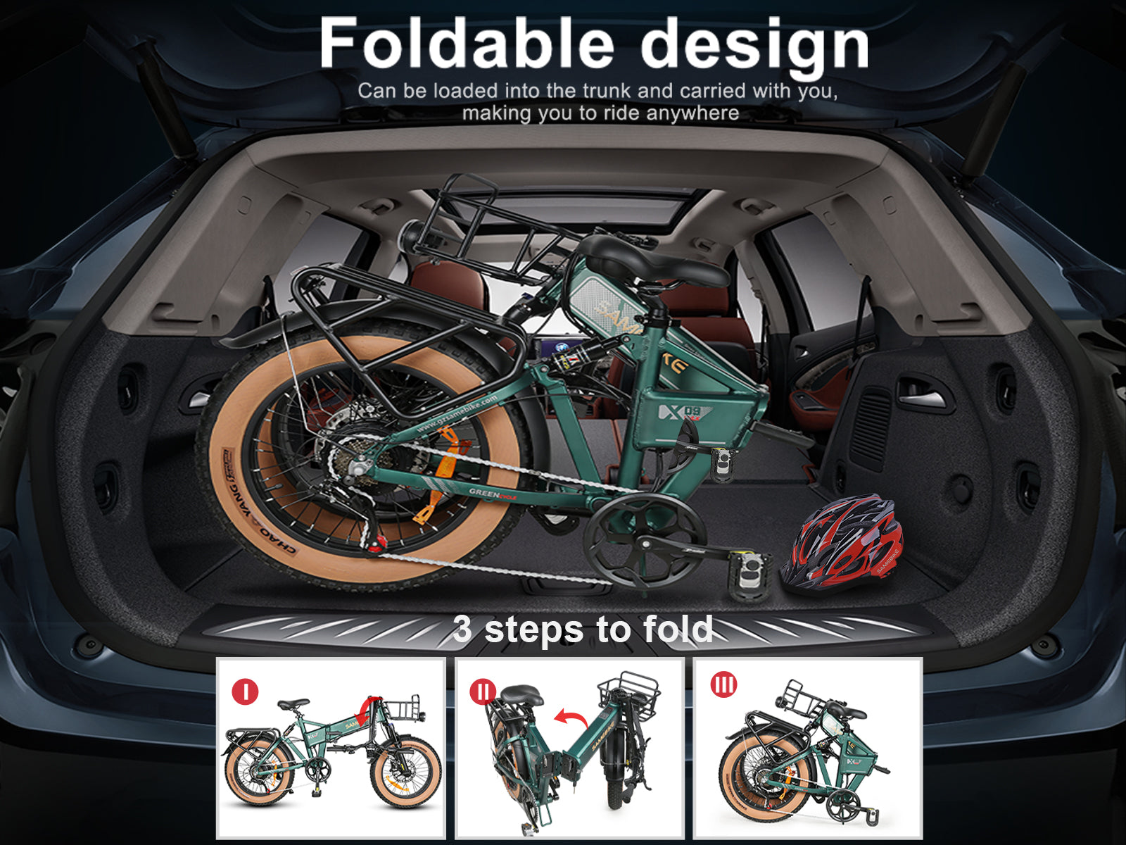 XWLX09-II 1000W Fat Tire Mountain Ebike