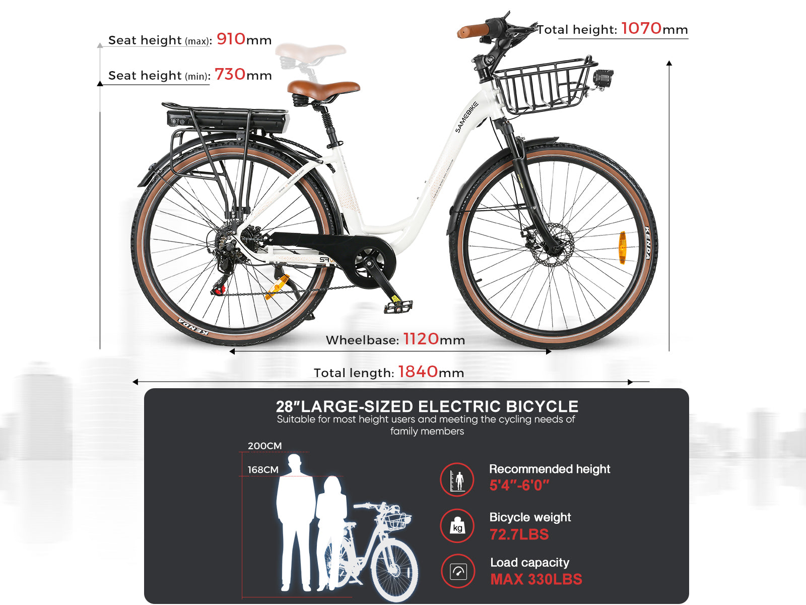 RS-A07 Powerful City Leisure Ebike
