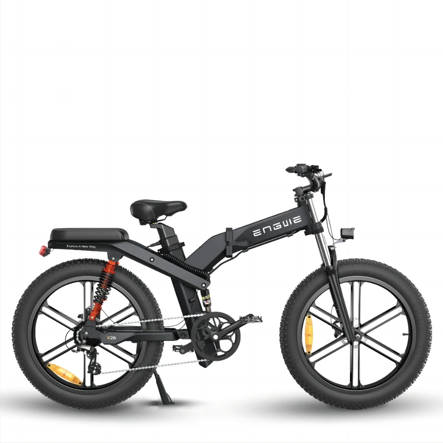 ENGWE X26 26" Fat Tire Folding Electric Bike MTB 1200W (Peak) Motor 48V 29.2Ah Dual Battery