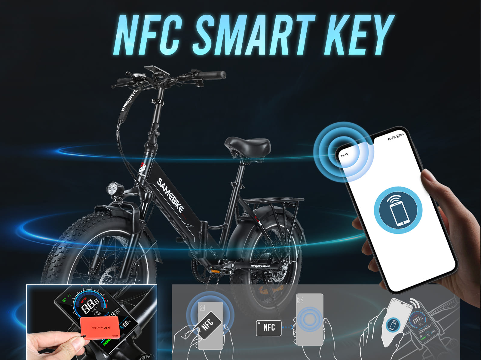 LOTDM200-II Step-through Folding Electric Bike
