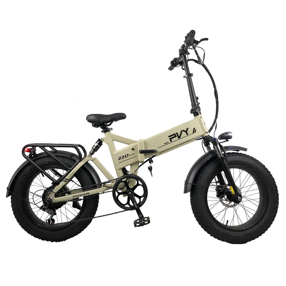 PVY Z20 Plus 20" Fat Tire Electric Folding Bike 1000W Motor 48V 16.5Ah Battery