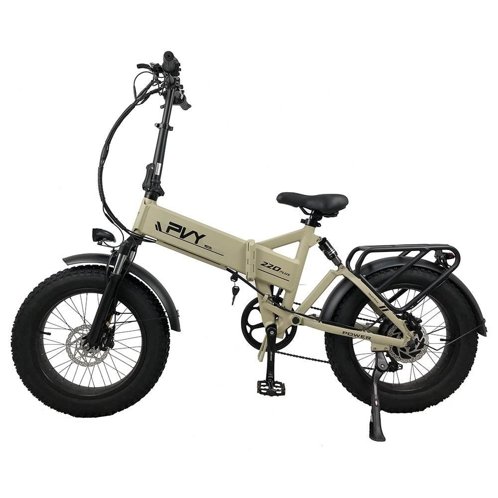 PVY Z20 Plus 20" Fat Tire Electric Folding Bike 1000W Motor 48V 16.5Ah Battery