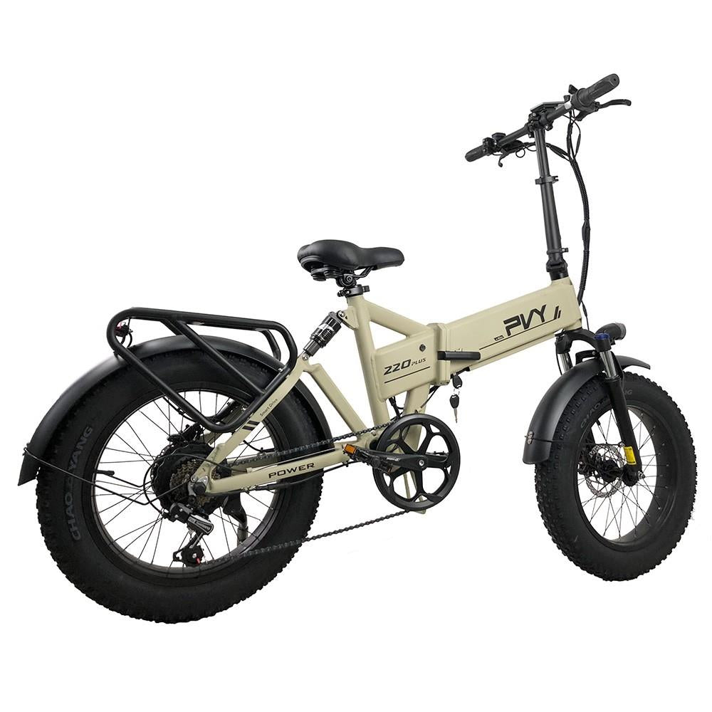 PVY Z20 Plus 20" Fat Tire Electric Folding Bike 1000W Motor 48V 16.5Ah Battery