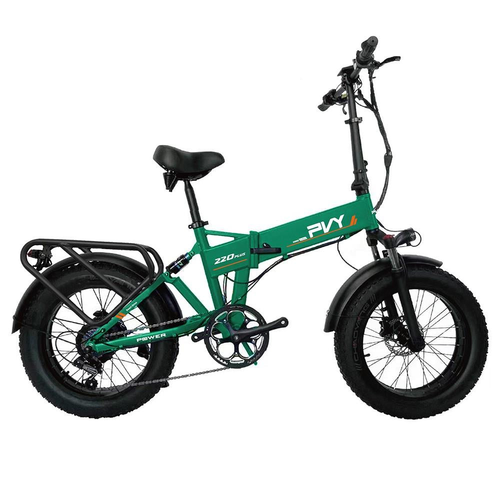 PVY Z20 Plus 20" Fat Tire Electric Folding Bike 1000W Motor 48V 16.5Ah Battery