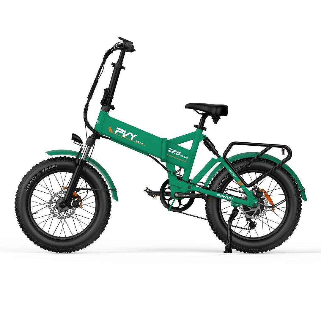 PVY Z20 Plus 20" Fat Tire Electric Folding Bike 1000W Motor 48V 16.5Ah Battery