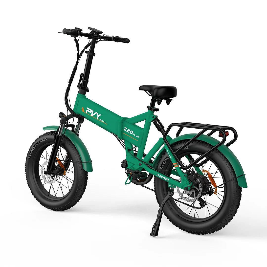 PVY Z20 Plus 20" Fat Tire Electric Folding Bike 1000W Motor 48V 16.5Ah Battery