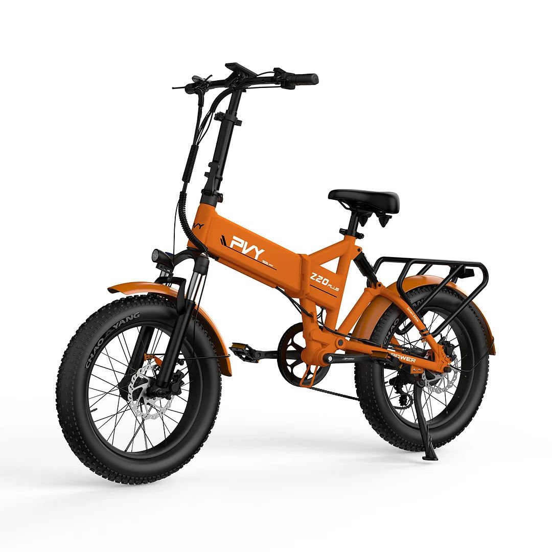 PVY Z20 Plus 20" Fat Tire Electric Folding Bike 1000W Motor 48V 16.5Ah Battery