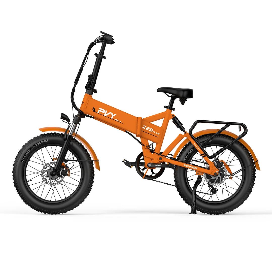 PVY Z20 Plus 20" Fat Tire Electric Folding Bike 1000W Motor 48V 16.5Ah Battery