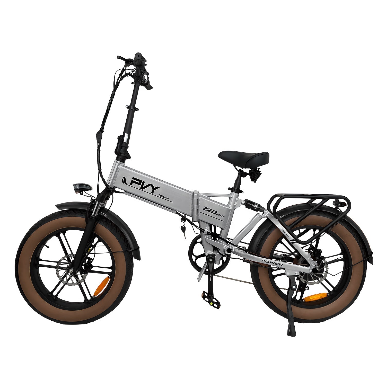 PVY Z20 Plus 20" Fat Tire Electric Folding  Bike 1000W Motor 48V 16.5Ah Battery