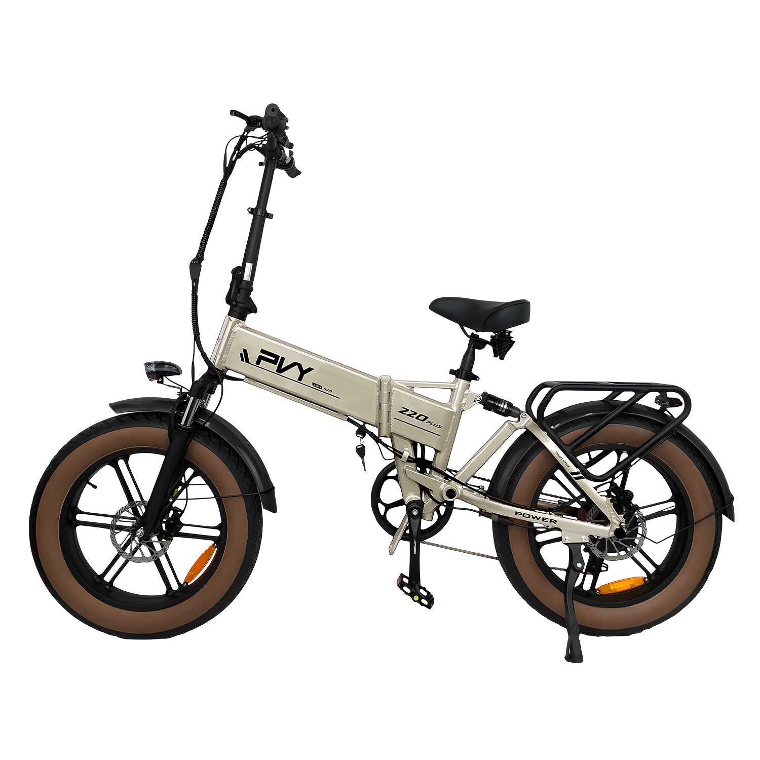 PVY Z20 Plus 20" Fat Tire Electric Folding  Bike 1000W Motor 48V 16.5Ah Battery